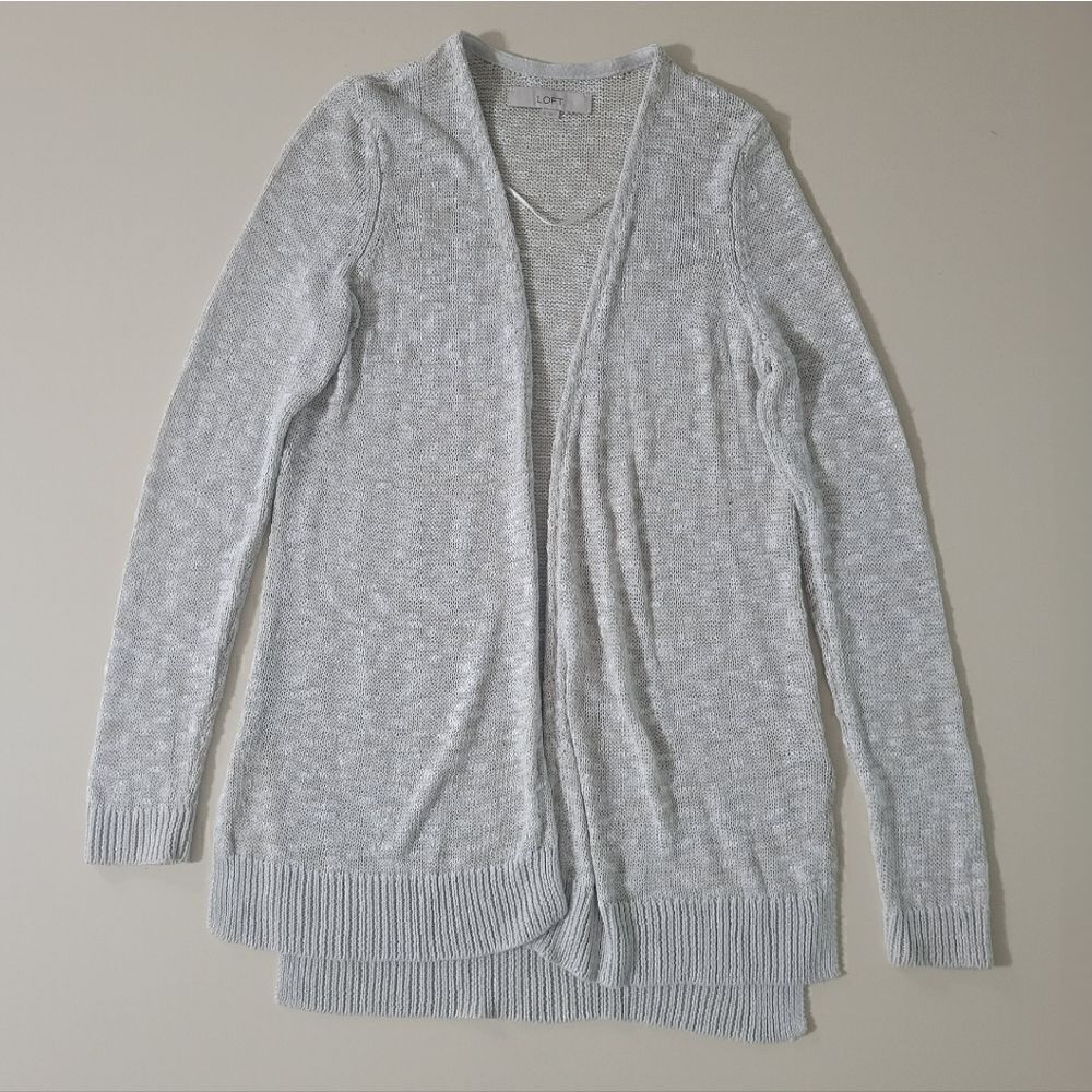 Loft Women's Open Front Long Sleeve Hip Length Cardigan